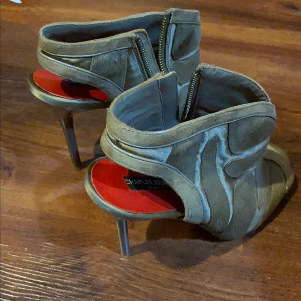 Tan shoes